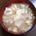 もふもふクロさん's cooksnap of when they made ◆シーチキンとさつま芋の具だくさん味噌汁.