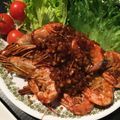 Takahashi9's cooksnap of when they made 有頭エビの甘辛焼き.