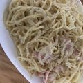 kinkinsan's cooksnap of when they made 簡単牛乳と卵のカルボナーラ.