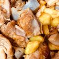 マスカル12's cooksnap of when they made 鶏肉とレンコンとサツマイモの甘辛炒め.