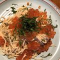Hirorinaki's cooksnap of when they made ＊いくらと明太子とエリンギのパスタ＊.
