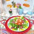 sakuraロゼット's cooksnap of when they made 水菜とサラミのカルパッチョサラダ.