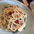 Hirorinaki's cooksnap of when they made 大葉とツナの和風パスタ。フライパン１つ♪.