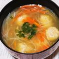 ハチそば粉's cooksnap of when they made 簡単★満足【肉団子と春雨の鶏ガラスープ】.