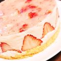 つーてん's cooksnap of when they made ✨☆いちごのレアチーズケーキ☆✨✨.