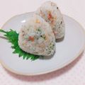 まあまま☆0403's cooksnap of when they made はちみつ梅と青のりにぎり.