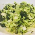 ゆうろくろう's cooksnap of when they made 白菜とわかめのにんにく胡麻和え♪.