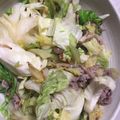 あやのじょう1984's cooksnap of when they made 調味料2つ！きゃべつと豚肉の和風炒め.