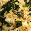 YukiYuki33's cooksnap of when they made 白菜とわかめのにんにく胡麻和え♪.