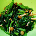 クックJMXHYH☆'s cooksnap of when they made 春菊となめこの柚子コショウ和え.