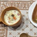 ｙａ－ｙａ－'s cooksnap of when they made 朝食パンにピッタリ☆白菜のミルクスープ.