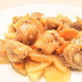 イエローバード's cooksnap of when they made 豚コマ団子と大根のオイスターソース炒め.