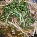 クックysysys☆'s cooksnap of when they made 豚バラと水菜のつけそば（ひやむぎ）.