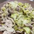 1065386's cooksnap of when they made 豚肉とレタスのポン酢炒め.