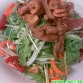 §ななたん§'s cooksnap of when they made ≪シャキシャキ！≫★水菜＋鶏皮サラダ★.