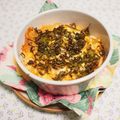 バカリャウ's cooksnap of when they made 糖質オフ☆おからのキムチマヨチーズ焼き.