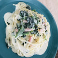 mamaさん☆'s cooksnap of when they made ツナ缶とほうれん草のクリームパスタ.