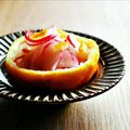 kebeibiko's cooksnap of when they made 塩ゆずで。かぶの酢のもの.