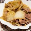 chikappe's cooksnap of when they made 白だしの牛肉鍋.