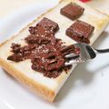ぱふ's cooksnap of when they made アルファベットチョコトースト.