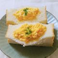 monuvalley's cooksnap of when they made 簡単☆マヨスクランブルエッグサンドイッチ.