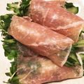 kazukichi☆'s cooksnap of when they made 巻くだけ！生ハムのキュウリ巻き巻き.