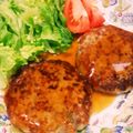 みちばたの花's cooksnap of when they made ふっくら蓮根ハンバーグ★.