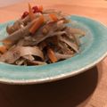 烏龍茶梅's cooksnap of when they made ささがき金平ごぼう・ゴボウと人参料理.