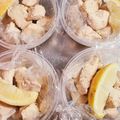 ゆかりんご117♪'s cooksnap of when they made レンジ蒸し鶏 塩レモンドレッシングがけ.