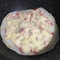 ティンク★'s cooksnap of when they made チキンと糀みその和風もちピザ.