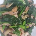 gugu☆guun's cooksnap of when they made ほうれん草椎茸ベーコンのバター醤油炒め.