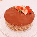 ふわふわゆうきゃん's cooksnap of when they made ☆チョコムースケーキ☆.