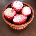 ぬこみん's cooksnap of when they made おうちで手作り♪一粒苺ミルクアイス.