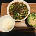 ボボモン's cooksnap of when they made ニラともやしのとろとろ挽肉あん炒め.