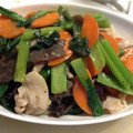 ゆみゆママ's cooksnap of when they made 豚肉と小松菜とキクラゲの中華風玉子炒め.