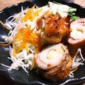 ゆしゅな's cooksnap of when they made 簡単！生姜焼き☆ちくわのチーズ豚バラ巻.