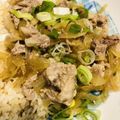 アツコリンクス's cooksnap of when they made 男飯☆レンジで簡単『豚コマ生姜焼丼』.