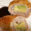 く～にゃんにゃん's cooksnap of when they made 薄切り肉でアボカドチーズインとんかつ.