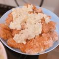 クックまなまな's cooksnap of when they made ♡からあげ照り焼きタルタルソース丼♡.