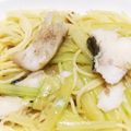 hocho's cooksnap of when they made タラとセロリのパスタ.