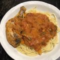 ☆みえぽんぽこりん☆'s cooksnap of when they made 骨付き鶏もものトマトクリーム煮込み♪.