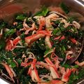 クックQ5HIUE☆'s cooksnap of when they made 小松菜とカニかまのおひたし.