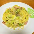 かしゅみん♡'s cooksnap of when they made 子供のリクで☆アボカドのクリーミーパスタ.