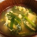 うぅこちゃん's cooksnap of when they made ニラと卵のお味噌汁・ニラ玉味噌汁.