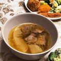 yokon☆'s cooksnap of when they made 牛すじと大根のスープ.