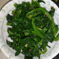 kyokoha's cooksnap of when they made ほうれん草のめんつゆおかか和え.