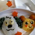 0あーchan0's cooksnap of when they made ワンワン＆うーたん♪１歳の誕生日プレート.