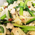 ゆるмαмα's cooksnap of when they made 鶏挽肉と小松菜のエスニック炒め.