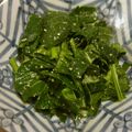 にょろり's cooksnap of when they made １/２束を生で!　小松菜サラダ♡.