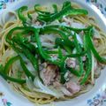じゃりてん's cooksnap of when they made 玉ねぎとピーマンのツナパスタ.